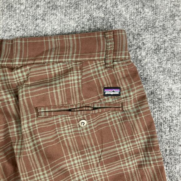 Patagonia Shorts Mens 32 Brown Plaid Casual Outdoor Hiking Classic Summer - Picture 8 of 9